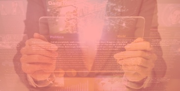 Person holding tablet