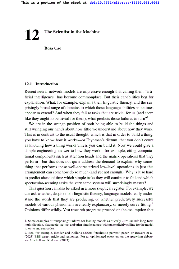 The Scientist in the Machine | Dennett's Real Patterns in Science and ...