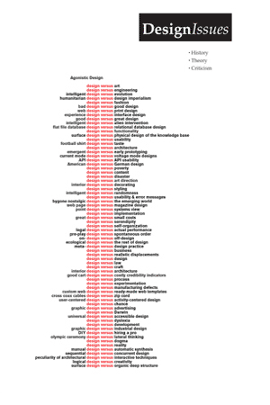 Introduction | Design Issues | MIT Press